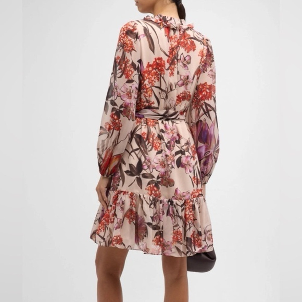 KOBI HALPERIN SAMARA BELTED SHIRT DRESS COLOR CANVAS MULTI BRAND NEW SIZE L - Picture 3 of 14